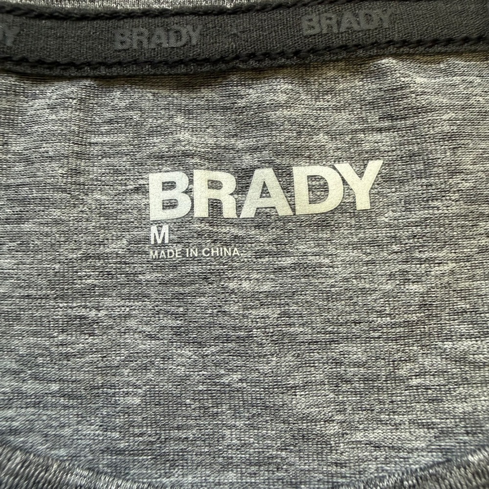 NWT Brady Brand Train LS Tee Mens M Ink Grey Long Sleeve Performance Shirt - Picture 6 of 16